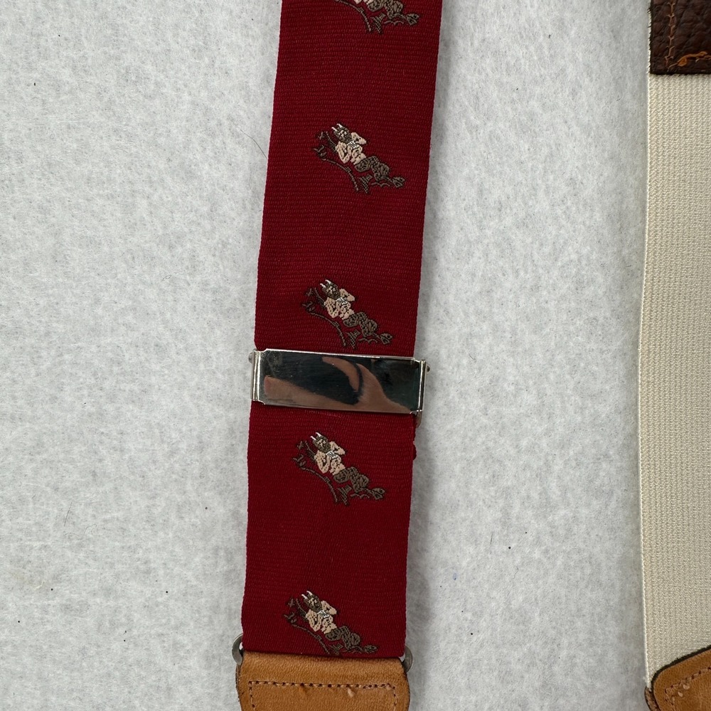 Faun Mythology Suspenders Elastic England for ROYAL NEW YORK Button Ends EUC - Picture 7 of 8